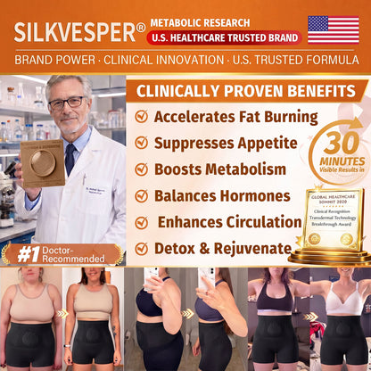 SilkVesper® 🌼💖30-Min All-in-One Micro-Particle Fat-Burning Shorts✅Ignites deep microcirculation to melt fat, flush toxins, and reverse metabolic aging.