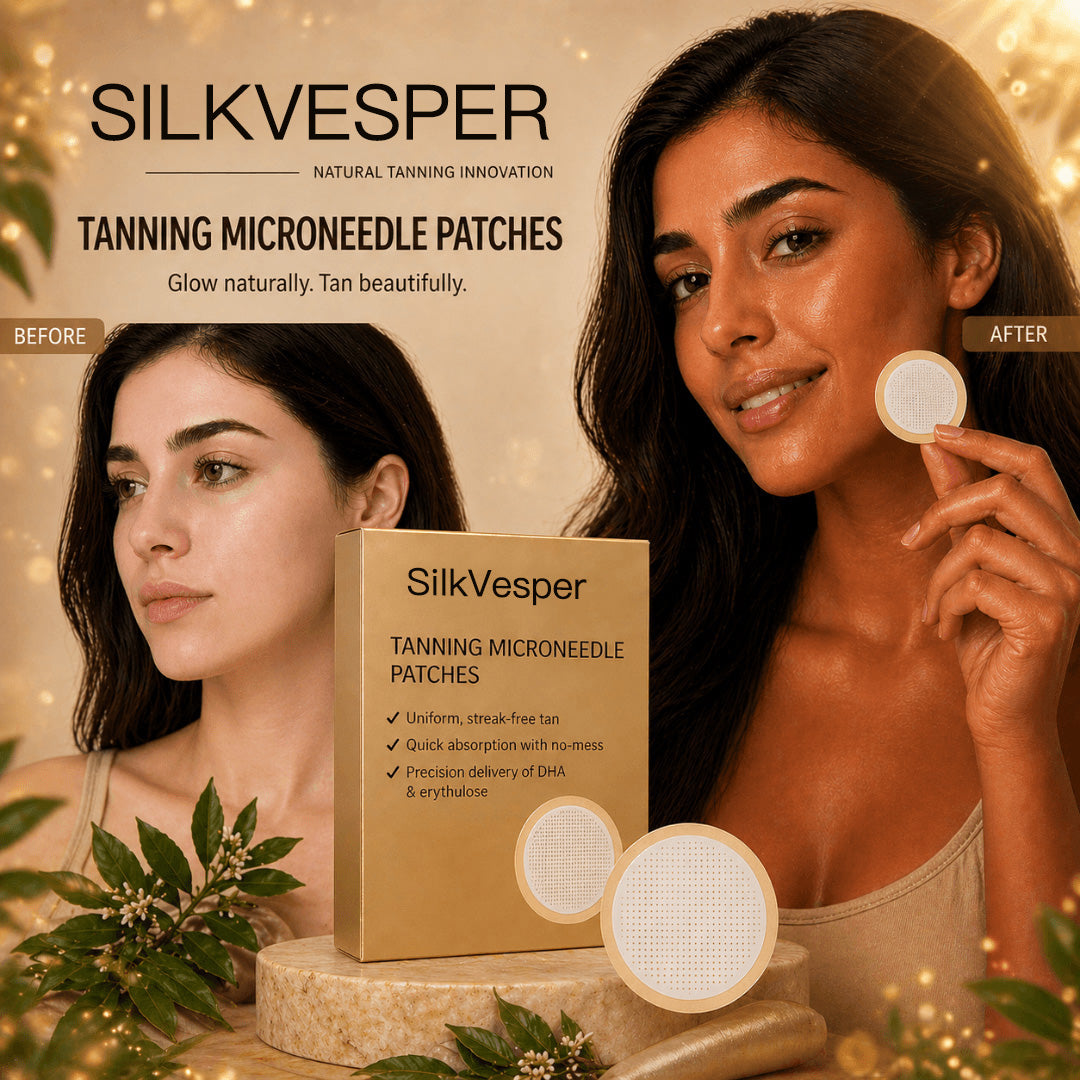 ☀️🌙 Made & Loved in the USA 💫 SilkVesper® Transdermal Tanning Patch — Glow All Day, Night & Save 85% Today!