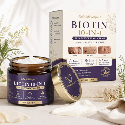 Made and Shipped from USA ✨SilkVesper® Biotin 10-in-1 Skin Restoration Cream 🍀