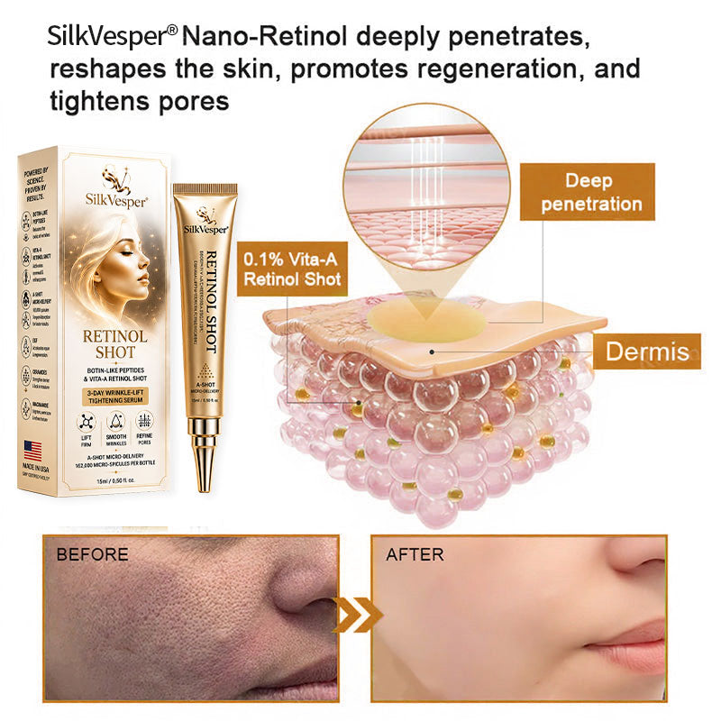 🧠👨‍⚕️Made and shipped from the USA 💫SilkVesper® Botin & Vita-A Retinol Shot Wrinkle-Lift Tightening cream - Last Day Promotion 70% OFF