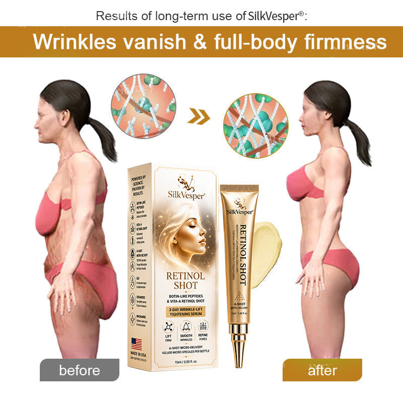 🧠👨‍⚕️Made and shipped from the USA 💫SilkVesper® Botin & Vita-A Retinol Shot Wrinkle-Lift Tightening cream - Last Day Promotion 70% OFF