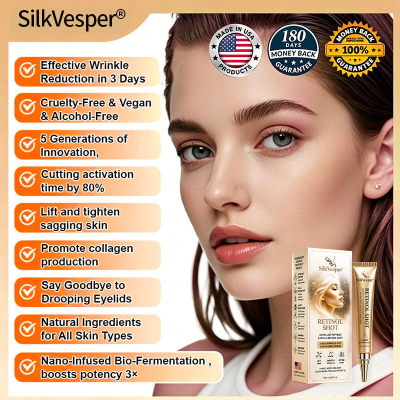 🧠👨‍⚕️Made and shipped from the USA 💫SilkVesper® Botin & Vita-A Retinol Shot Wrinkle-Lift Tightening cream - Last Day Promotion 70% OFF
