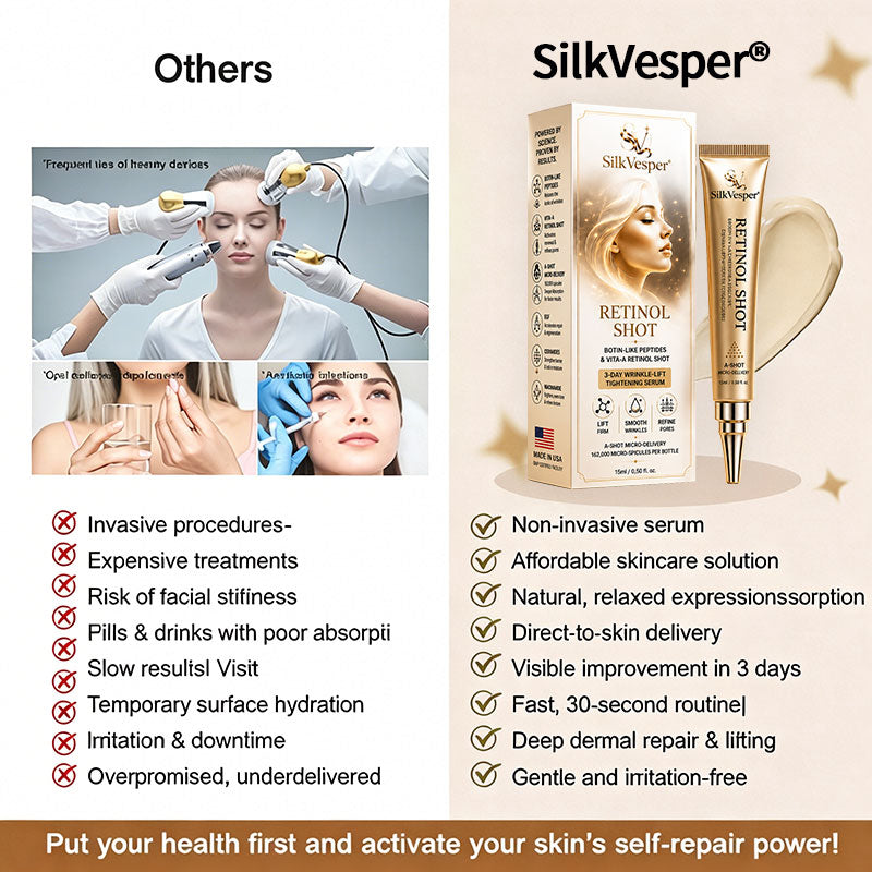 🧠👨‍⚕️Made and shipped from the USA 💫SilkVesper® Botin & Vita-A Retinol Shot Wrinkle-Lift Tightening cream - Last Day Promotion 70% OFF
