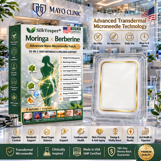 Silkvesper ® 10-in-1 Microneedle Patch | 🔥 𝘉𝘶𝘳𝘯 Fat + 🩸 𝘊𝘰𝘯𝘵𝘳𝘰𝘭 Sugar | No Pills Needed • Daily Use