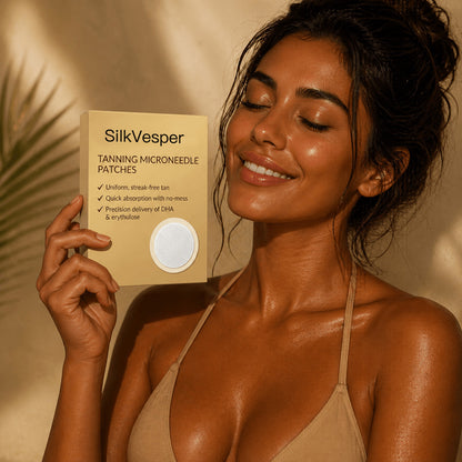 ☀️🌙 Made & Loved in the USA 💫 SilkVesper® Transdermal Tanning Patch — Glow All Day, Night & Save 85% Today!