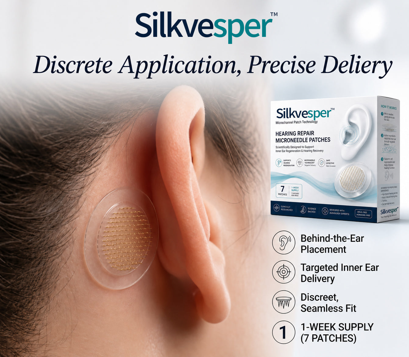 HEARING SUPPORT MICRONEEDLE PATCHES