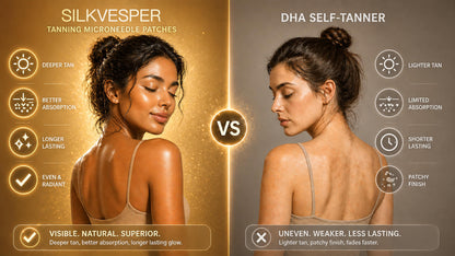 ☀️🌙 Made & Loved in the USA 💫 SilkVesper® Transdermal Tanning Patch — Glow All Day, Night & Save 85% Today!