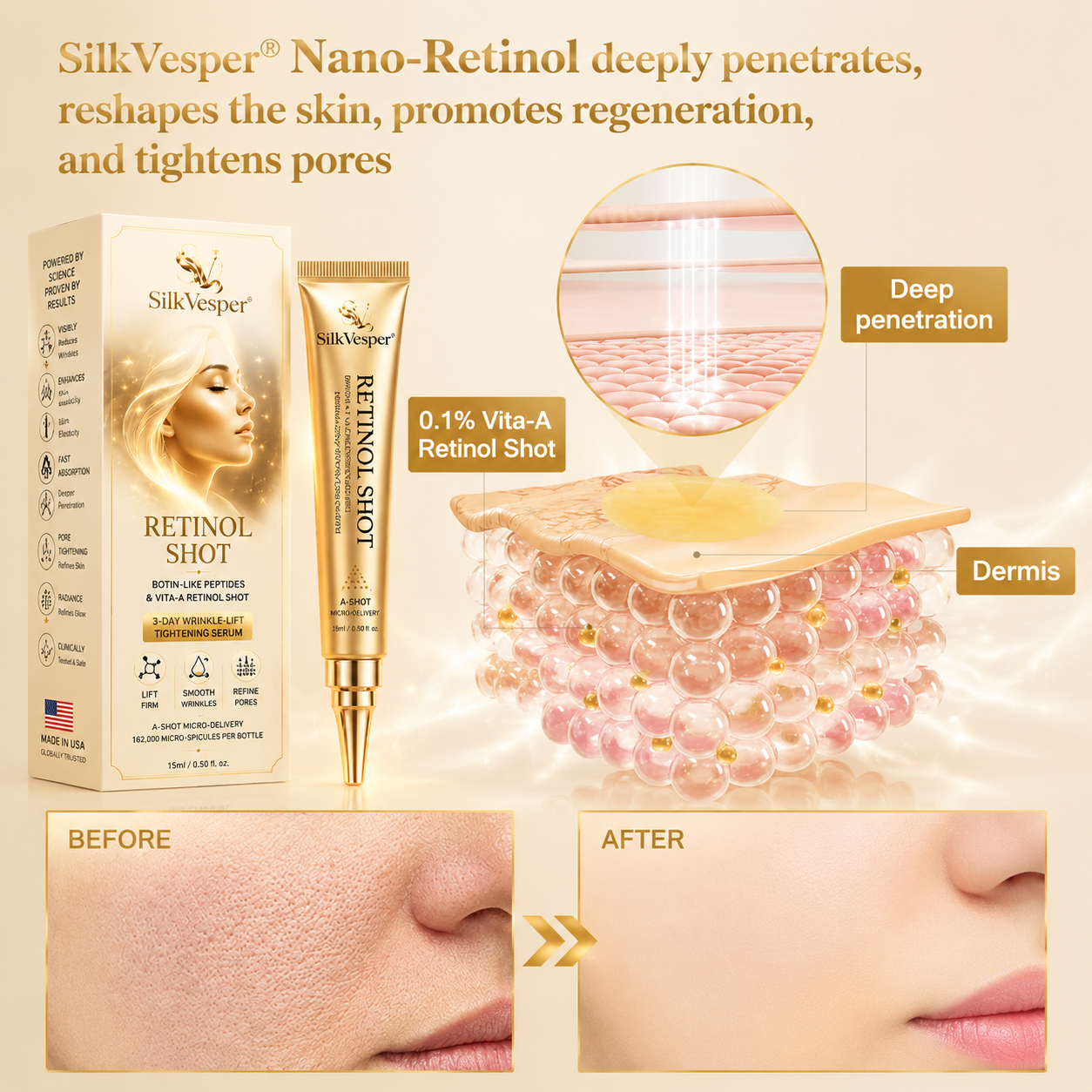 SilkVesper® Botin & Vita-A Retinol Shot